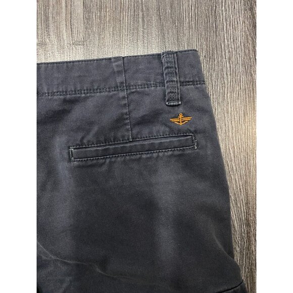 Dockers Mens Flat Front Cargo Shorts Size 34 Purple Grey Two Side Pockets - Picture 8 of 12